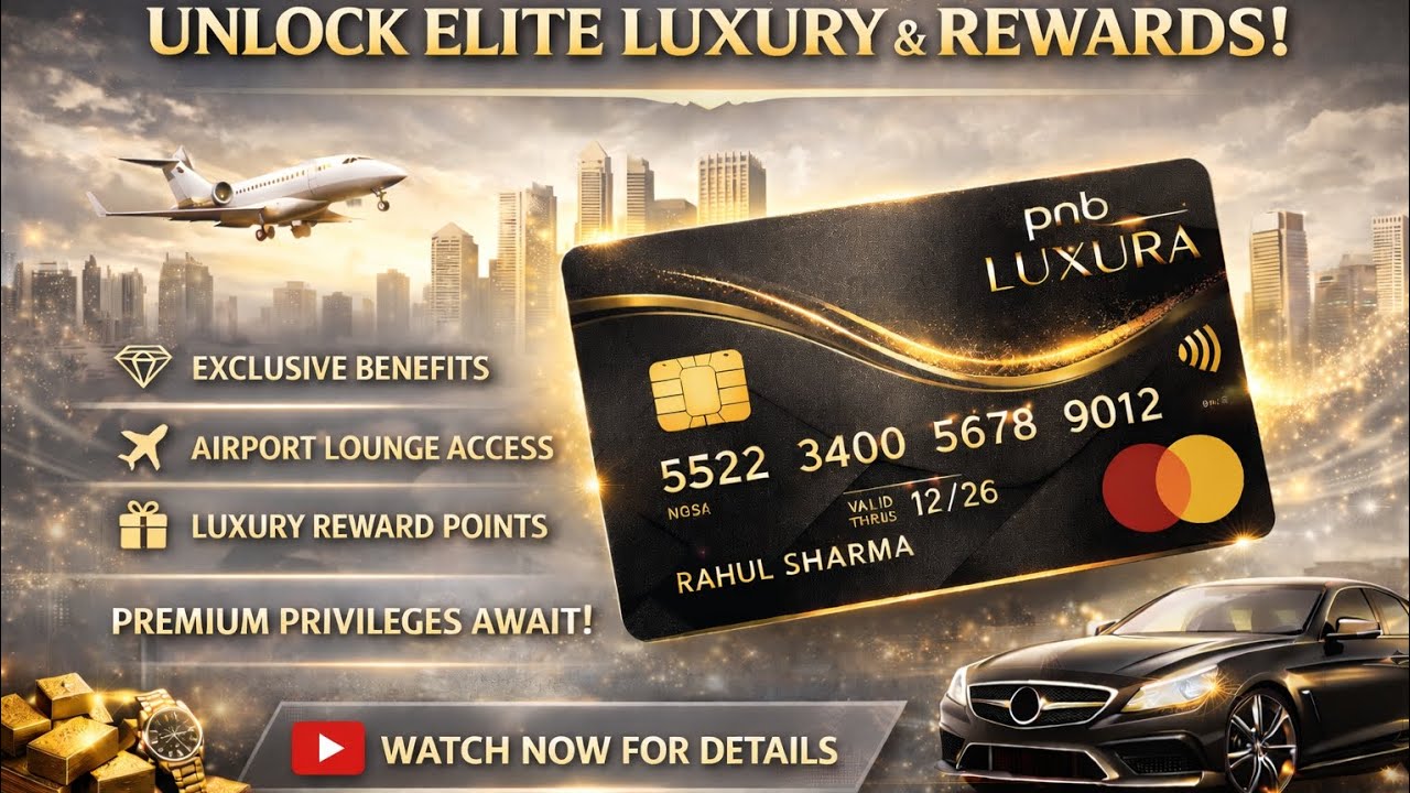 PNB Luxura Credit Card 2026 | Benefits, Charges, Lounge Access & Full Details @Bankscircular