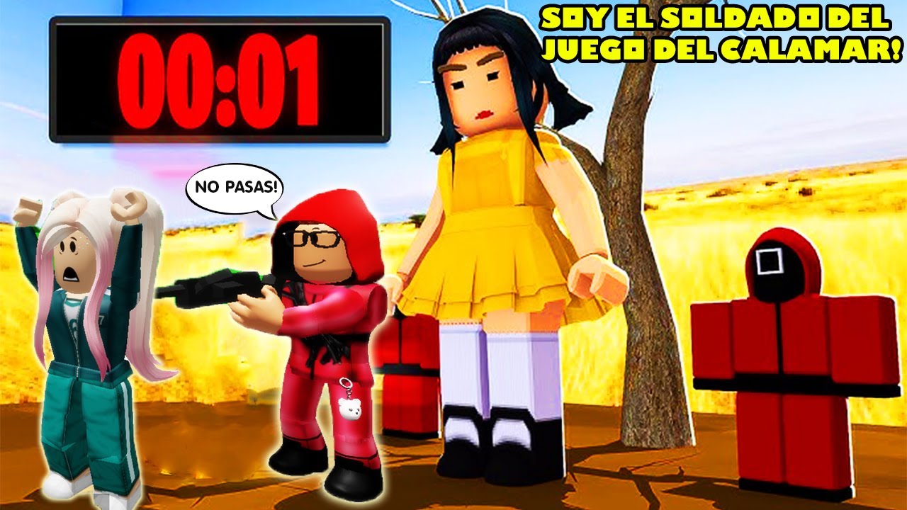 Soy El Guardia De Los Juegos Del Calamar 2! Eliminando A Los Jugadores! 😁😁