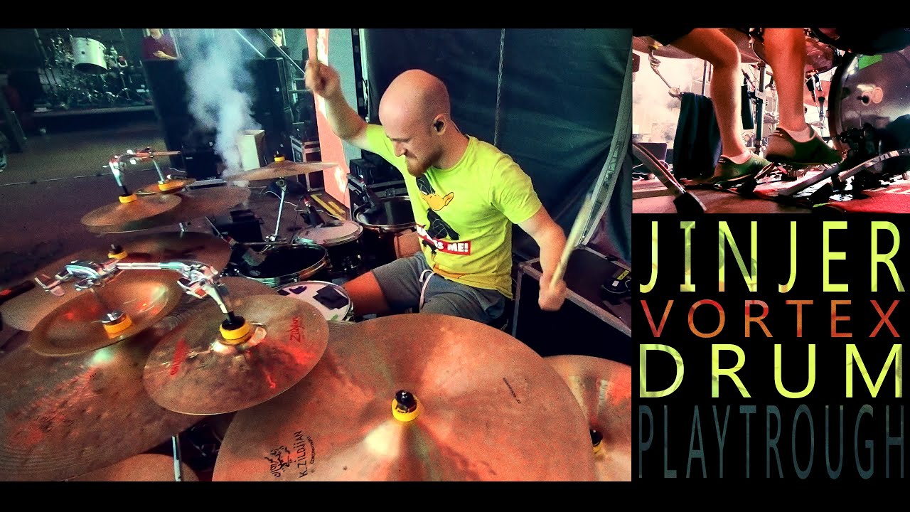 JINJER - Vortex (Live Drum Playthrough Budapest, Hungary)