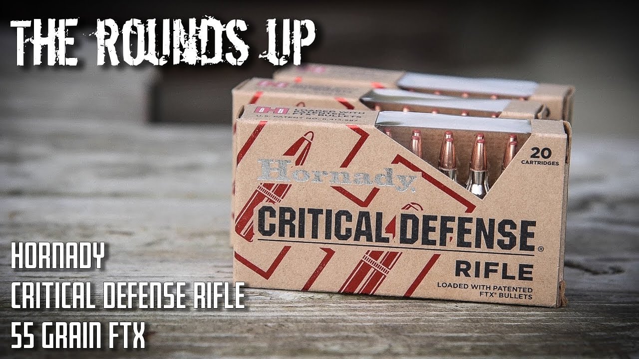 The Rounds Up - Hornady Critical Defense RIfle 55 Grain FTX Testing and Review