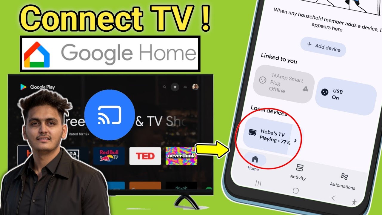 How to Connect Android TV in Google Home App - Step-by-step 