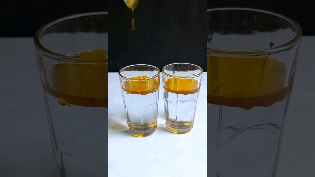 Oil mix in water #shorts #experiments #mrcarbon