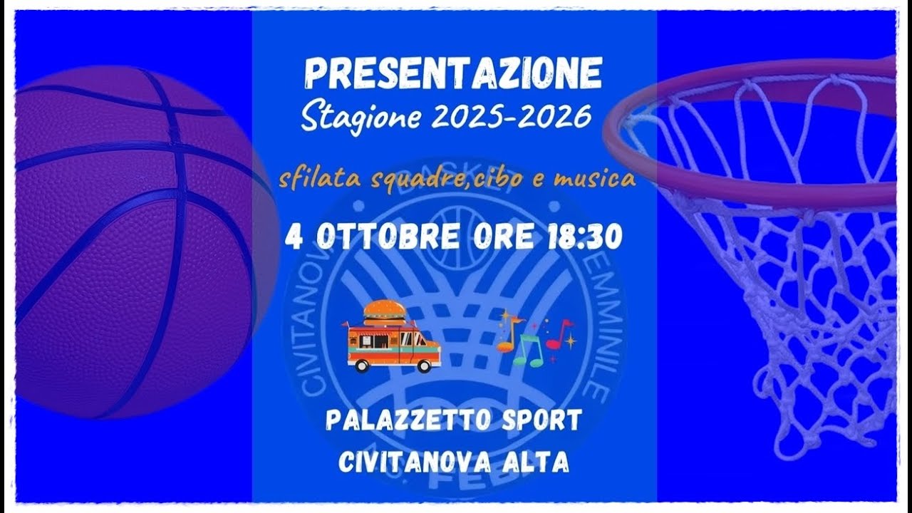 🏀 Presentazione Stagione 2025-2026 🔴 Palazzetto dello Sport 🔴 ASD FEBA Civitanova Marche