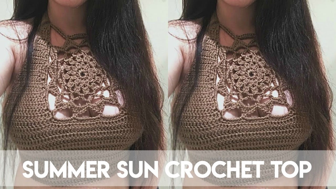 DIY SUMMER SUN CROCHET CROP TOP PART 1