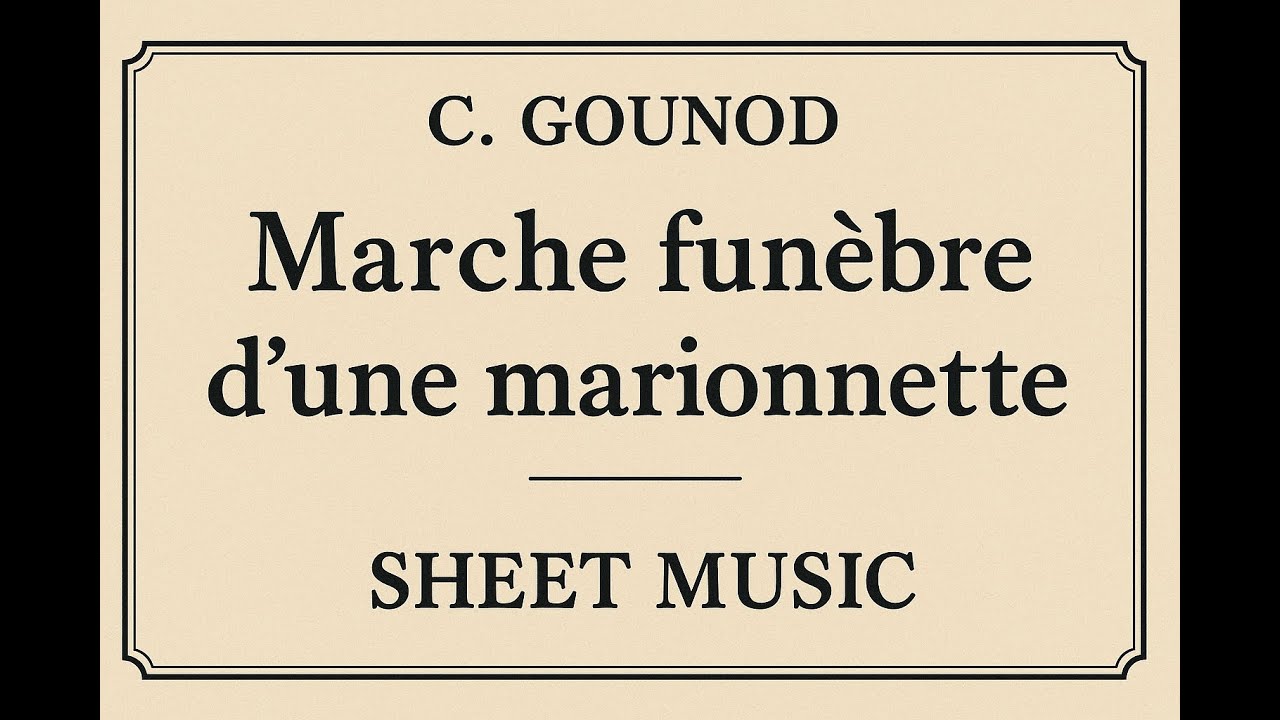 C. Gounod - Marche funebre d'une marionnette, arr. for Sax Quartet