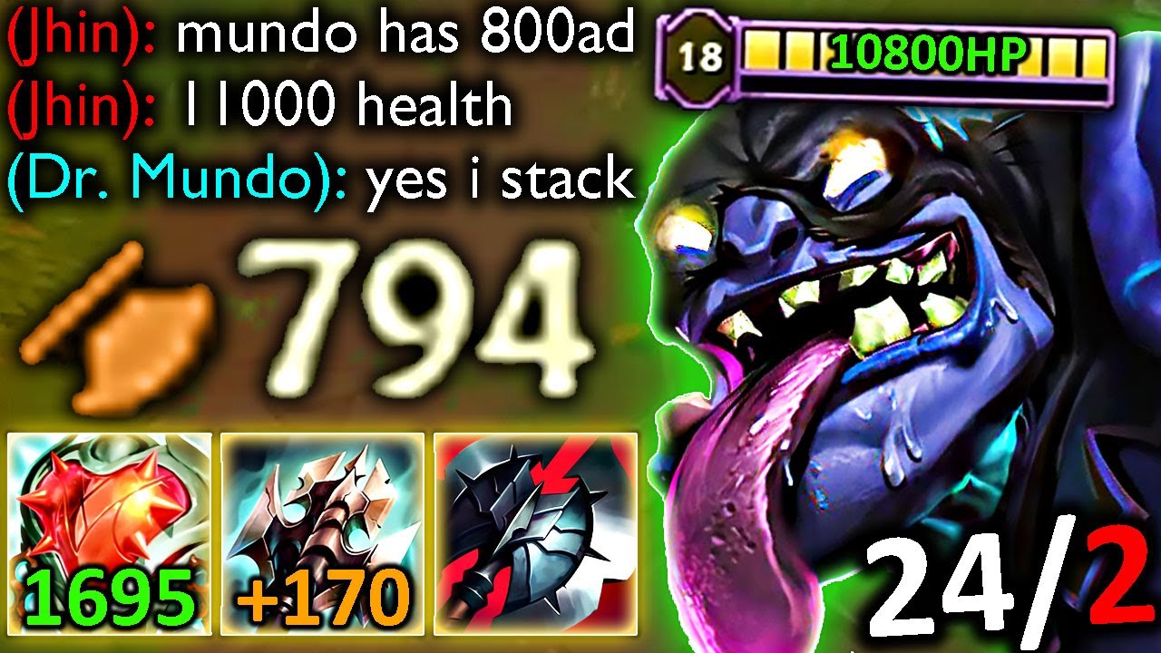 STRONGEST DR. MUNDO BUILD (800 AD, 11 000 HP)