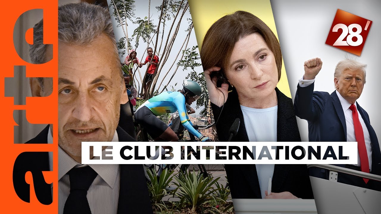 Nicolas Sarkozy, &eacute;lections en Moldavie, climat&hellip; : Le Club international | 28 minutes | ARTE