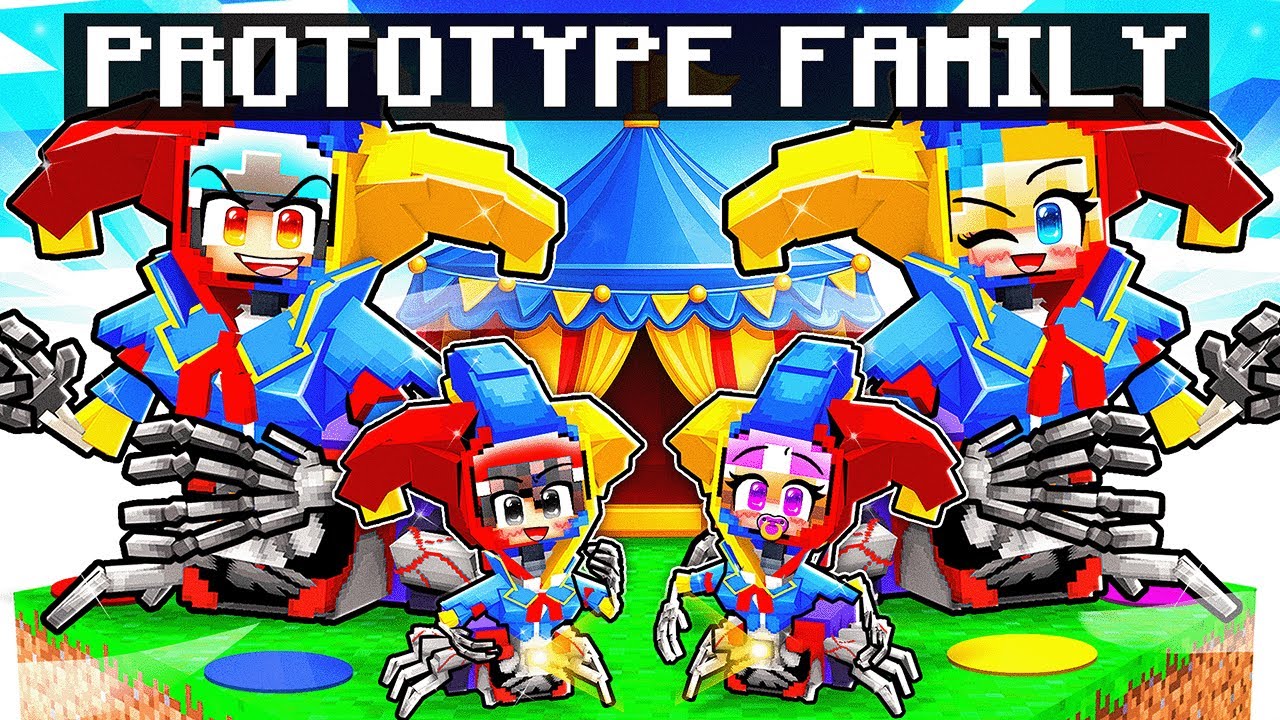 Having a PROTOTYPE FAMILY in Minecraft!