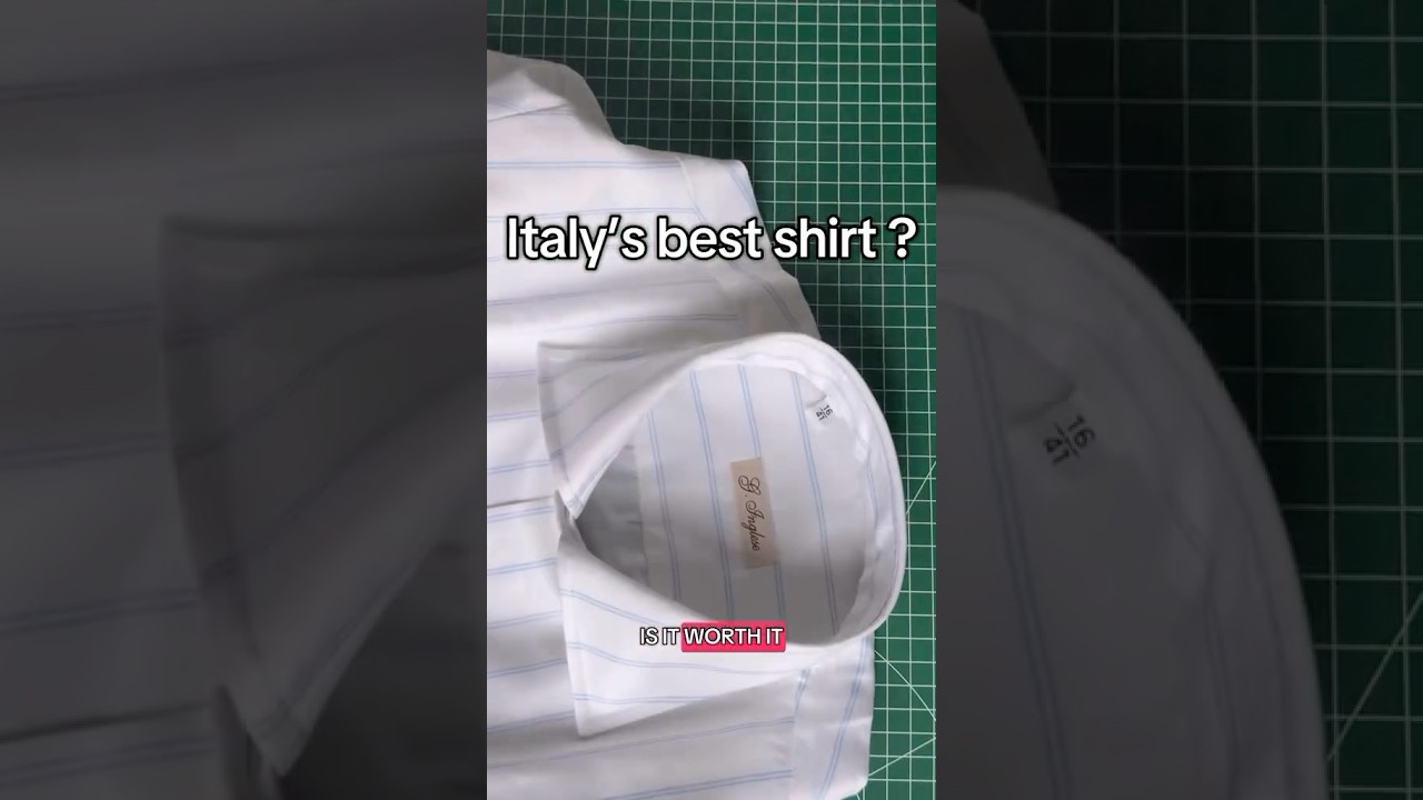 Italy&rsquo;s best luxury shirt #ginglese #madeinitaly #luxuryshirt