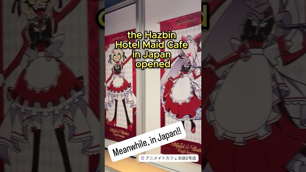 Did you know about the Hazbin Hotel Maid Cafe in Japan?