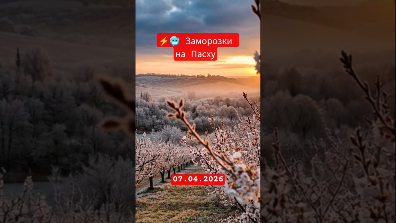 ⚡️🥶Заморозки на Пасху  / De Paște, &icirc;n Moldova sunt așteptate &icirc;nghețuri