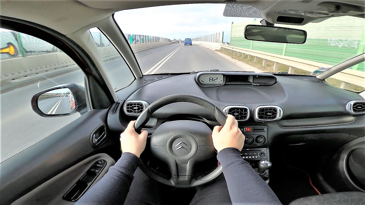 Citroen C3 Picasso 1.6hdi 92HP (2009) POV Test Drive & Acceleration| 4K #86