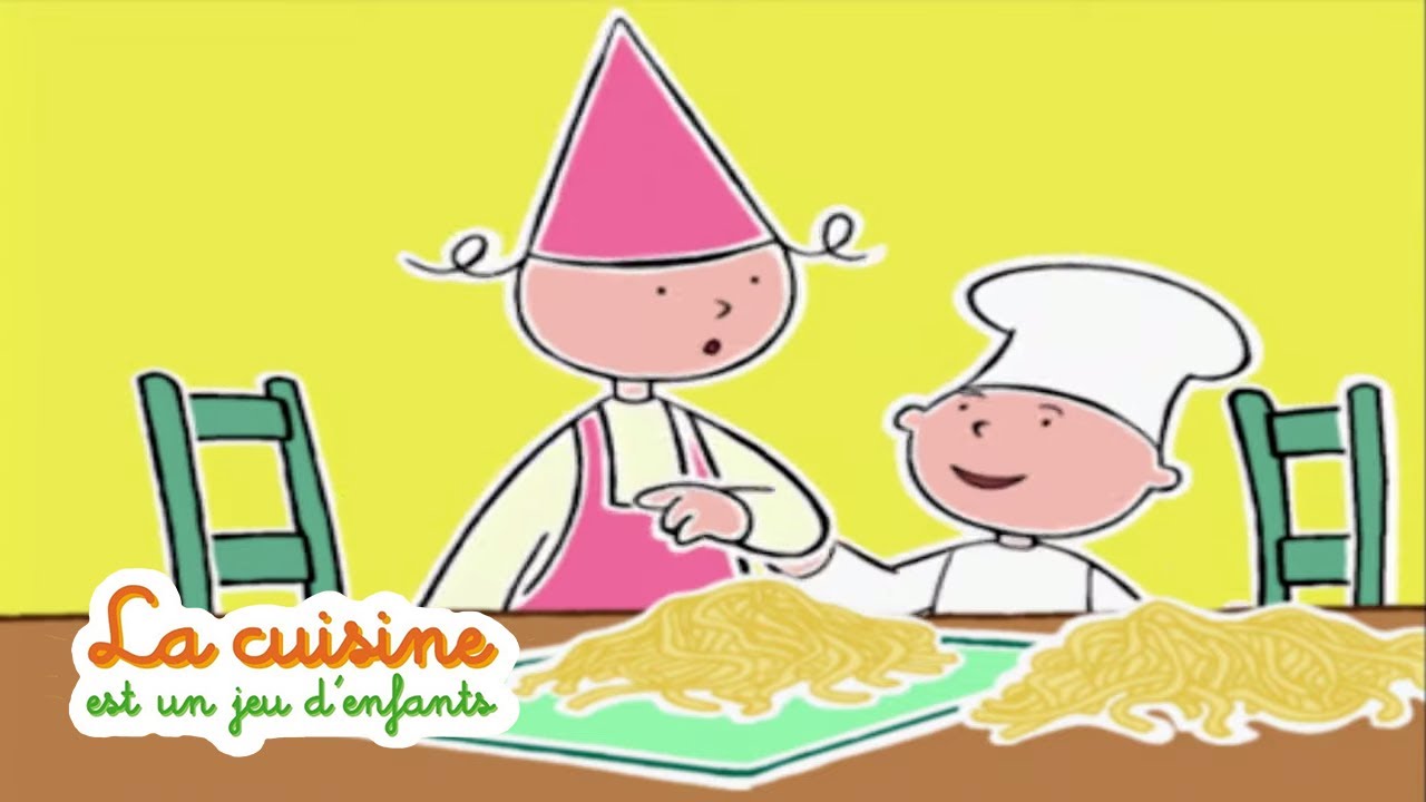 La cuisine est un jeu d'enfants 🍽 | Pâtes fraîches aux oeufs | Dessins Animés Pour Enfants