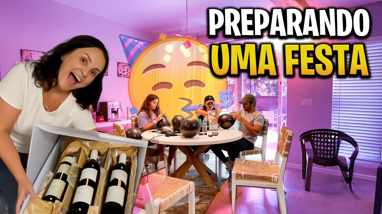 Preparei uma festa Maravilhosa pro marido  em apenas 4 dias! Minha casa ficou linda 🤩