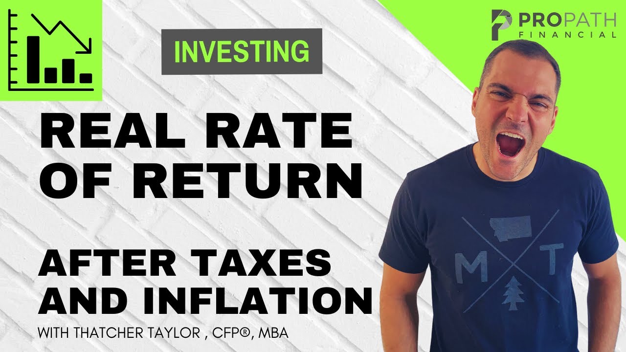 HOW TO CALCULATE REAL RATE OF RETURN- After taxes and inflation, your return may be less. #invest