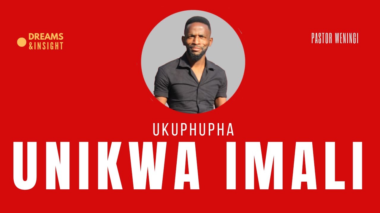 Ukuphupha unikwa imali |  @pastorweningi