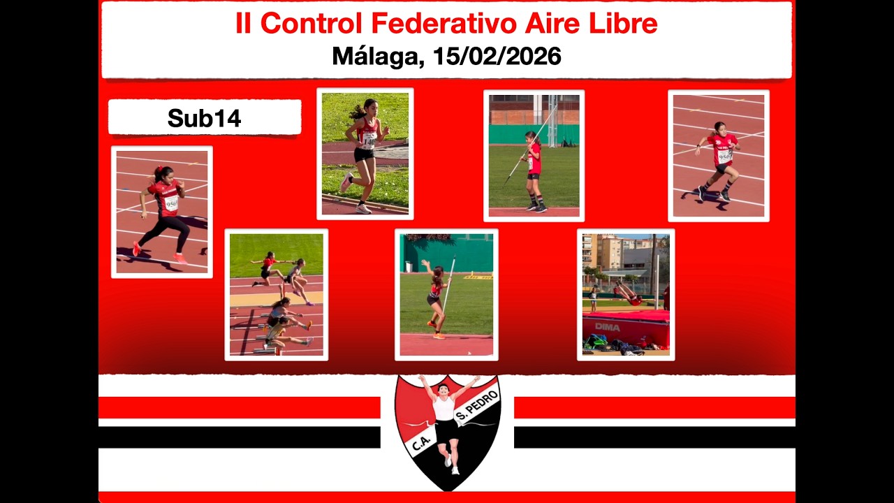 II Control Federativo Aire Libre Málaga  (Sub14)