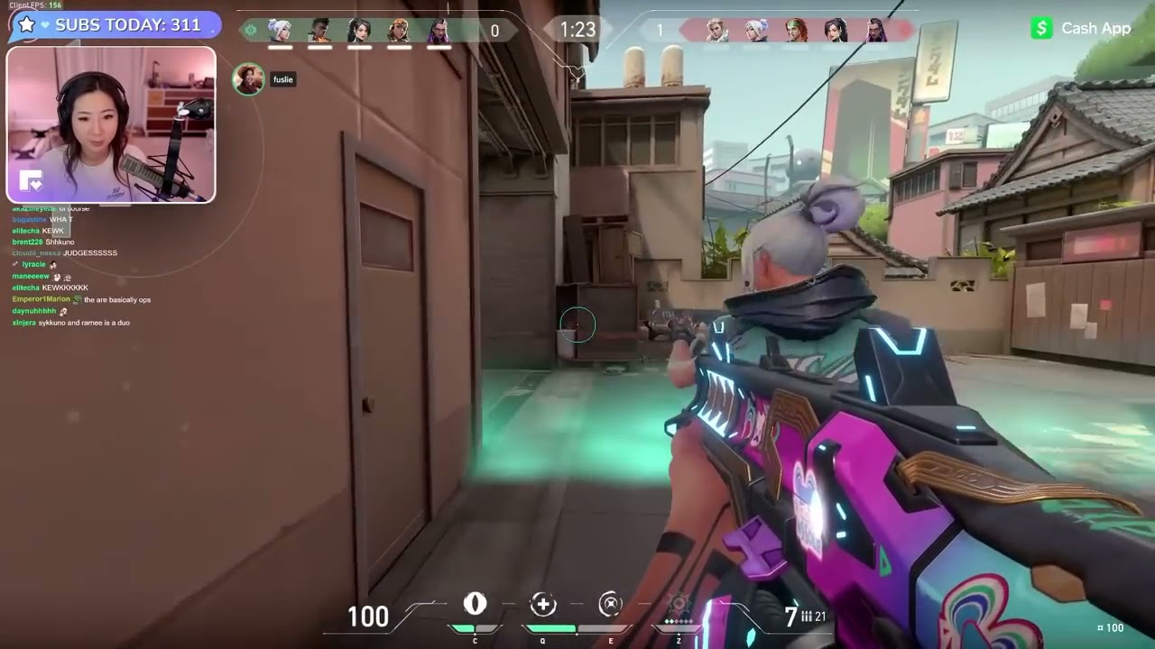Offstream Sykkuno with an INSANE ACE in Valorant | Leslie POV | Valorant