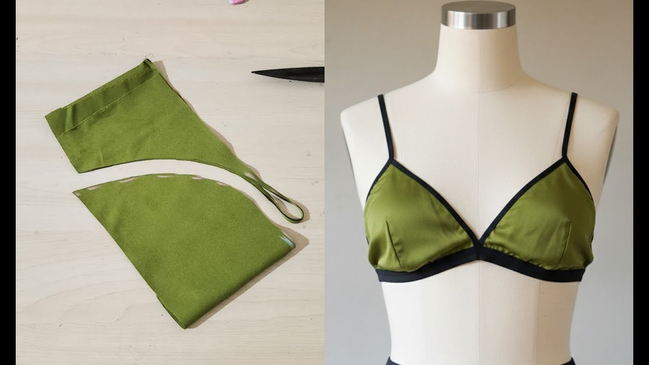 Free Size Silk Bra Cutting and Stitching with measurement