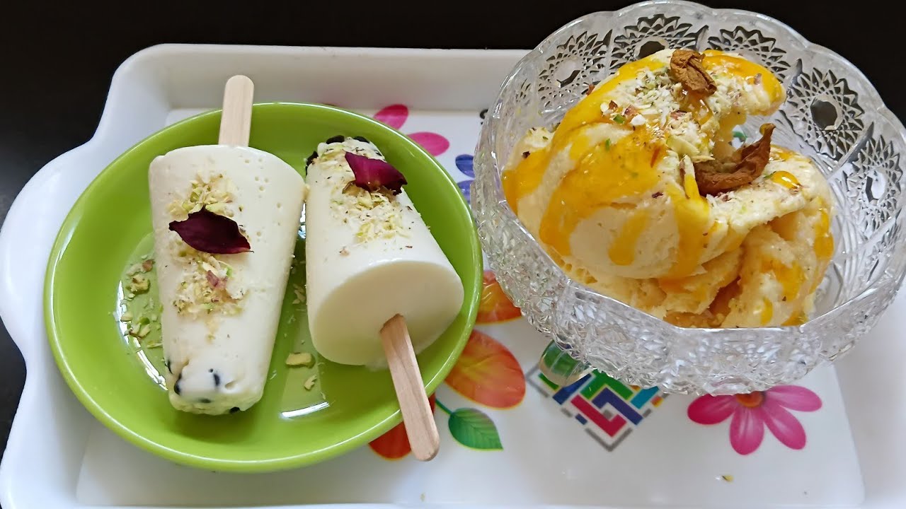 Ghar pe banay  market jaisa ice-cream | vanilla  or mango flavor 😋 | ice-cream recipe 