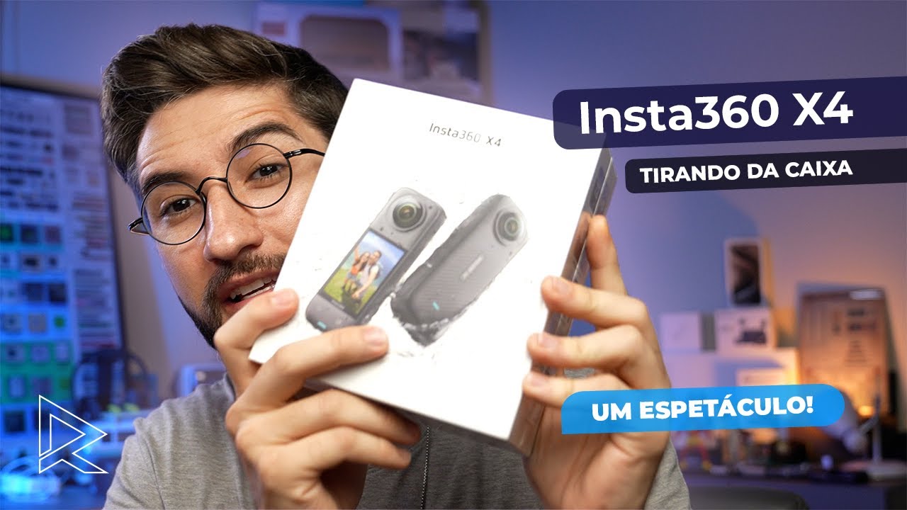 Tirando da Caixa a Insta360 X4, UM ESPETÁCULO!
