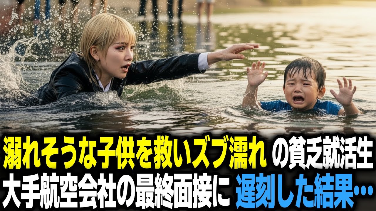 川に落ちた子供を救いズブ濡れになった就活中のキャバ嬢の女性　大手航空会社の最終面接に遅刻してしまった結果…