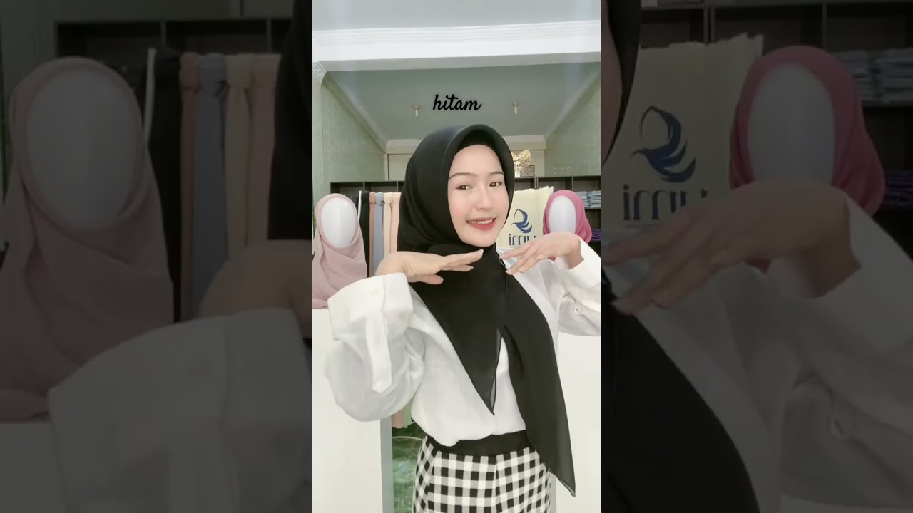 kalian tim hijab hitam atau putih? #hijab #jilbab #kerudung
