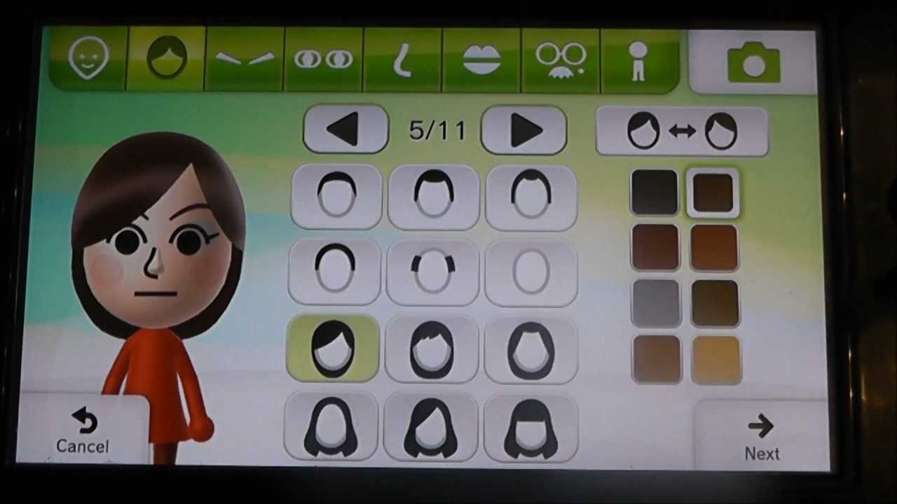 Nintendo WII U Gamepad - Mii Maker Tour / Demonstration