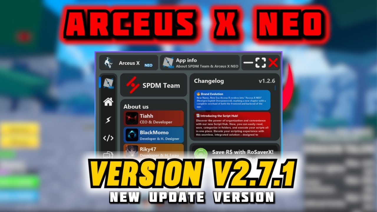 ⚡[NEW UPDATE]⚡ARCEUS X NEO EXECUTOR MOBILE V1.7.1 (ANTI BAN )