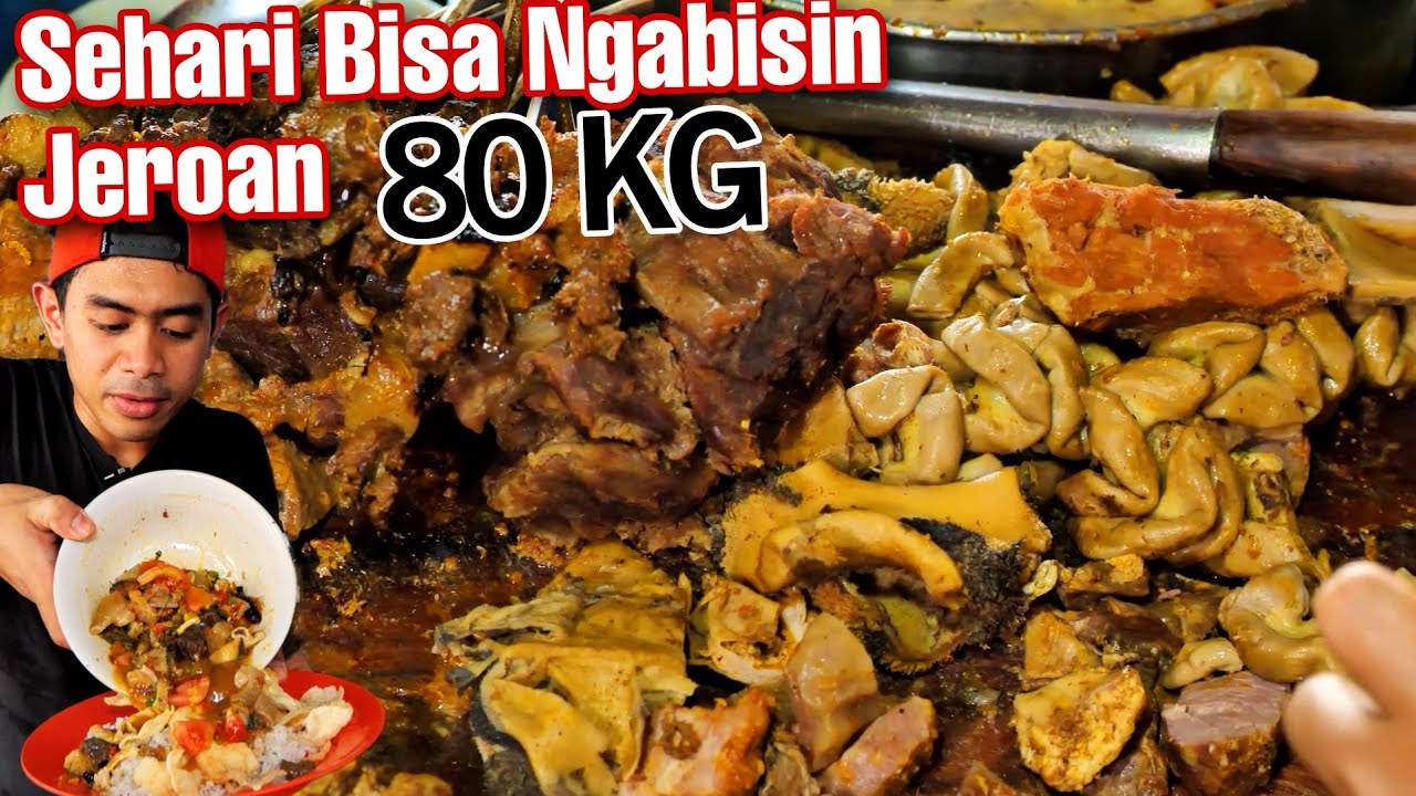 MUKBANG 12 MANGKOK SOTO TANGKAR + NASI FULL JEROAN YANG UDAH JUALAN 30 TAHUN!!