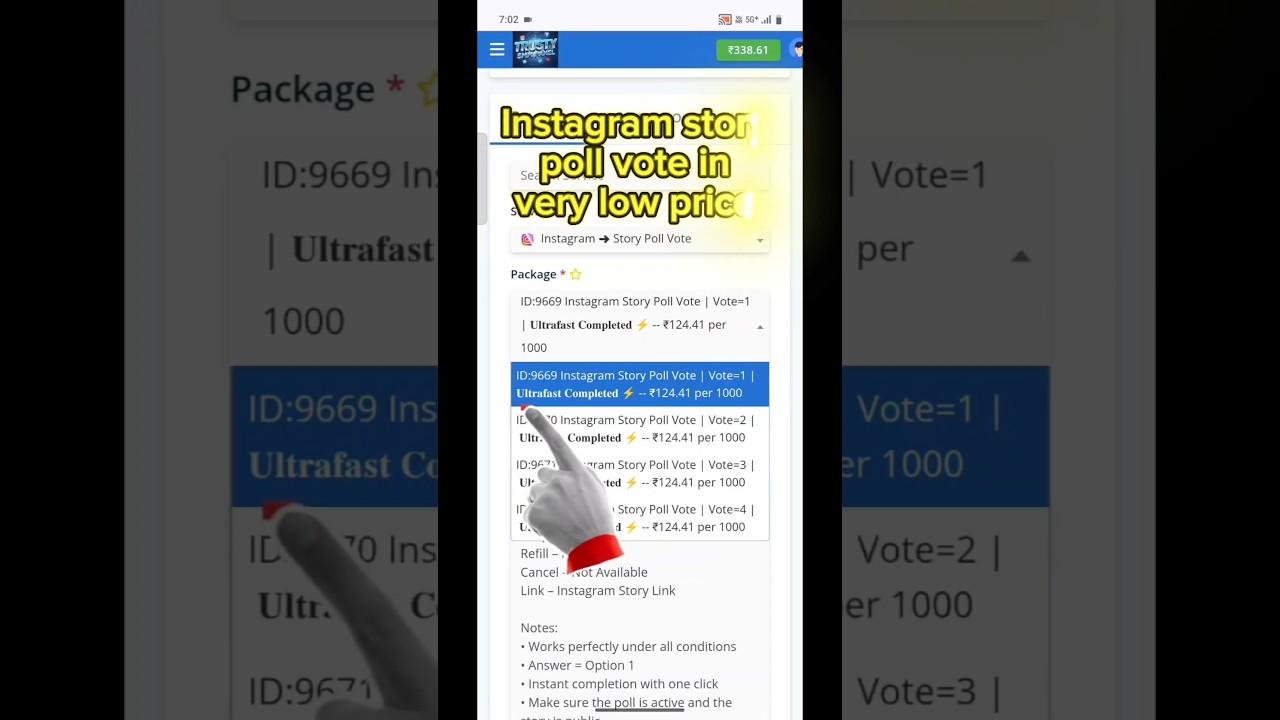 how to increase Instagram story poll vote  in smm panel !! buy instagram story poll vote #smm #short
