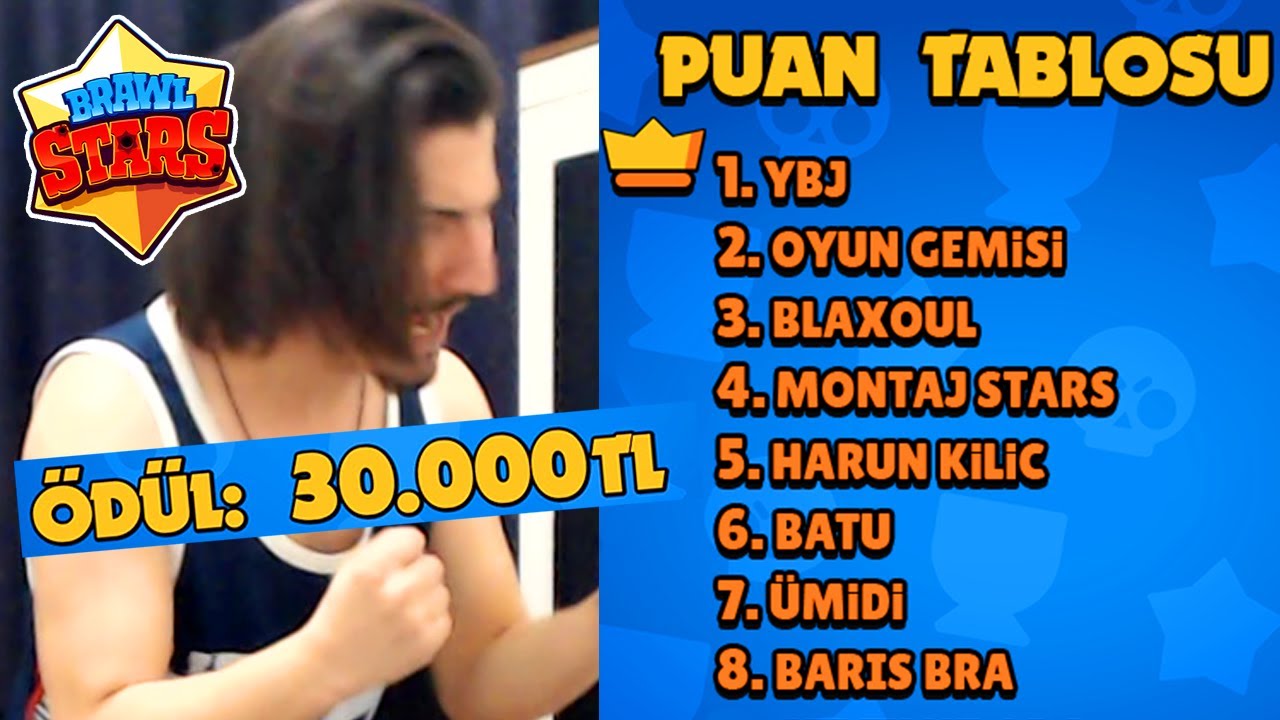 TURNUVADA 1.OLDUM (30.000 TL) Brawl Stars