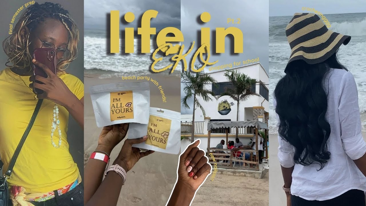 LIFE IN EKO PT 2: trying iced cocoa, final semester rant + BEACH DATE with friends!💛🏖️