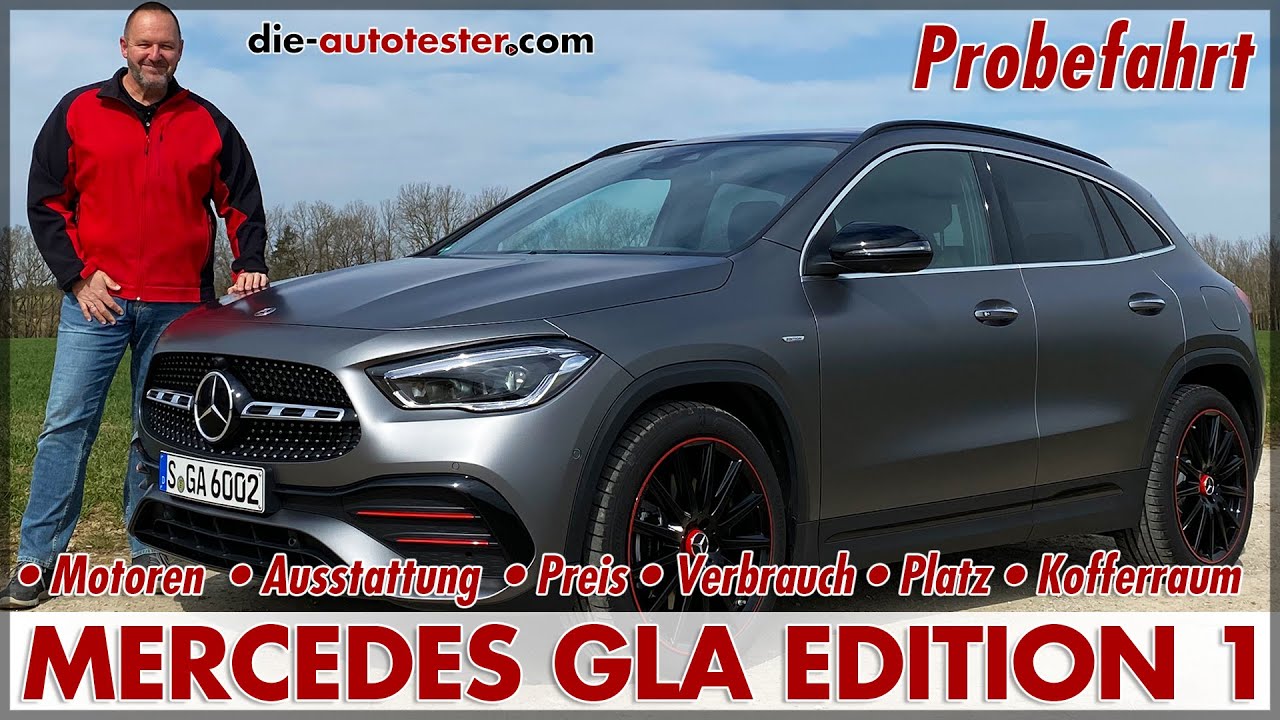 Mercedes GLA 250 Edition 1 (2020) 165 kW (224 PS) Neu Review Test Extras Verbrauch Preis AMG Deutsch