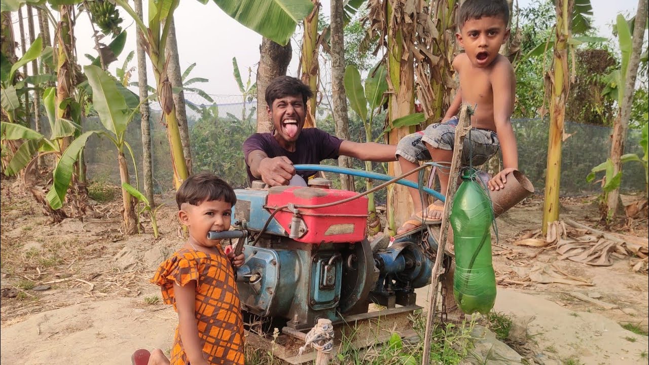 WOW!! Village Traditional Boys Kirlskar 20 hp Whater Pump Machine Started Challenge video 