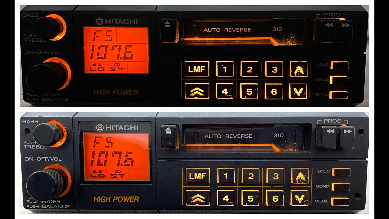 1980s Hitachi CSK-310 Car Cassette Radio Player / Testing - For Sale