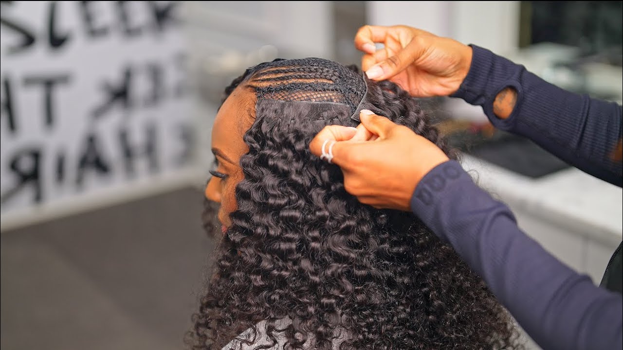 Protective Curly Hairstyle | Crochet Hairstyle | Clip In Hair Extensions | Go Sleek Hair