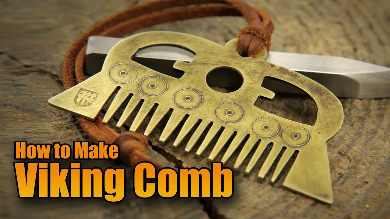 Brass Viking Comb - Scratch built Viking Inspired Comb