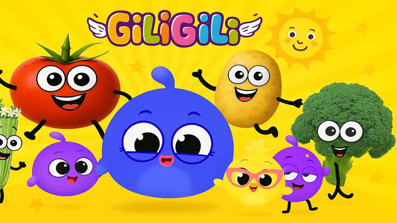 🍎🍌 Fruits Song for Kids 🎶 Fun Nursery Rhymes, Learning Colors & Cartoon Songs | Giligilis 🌈✨