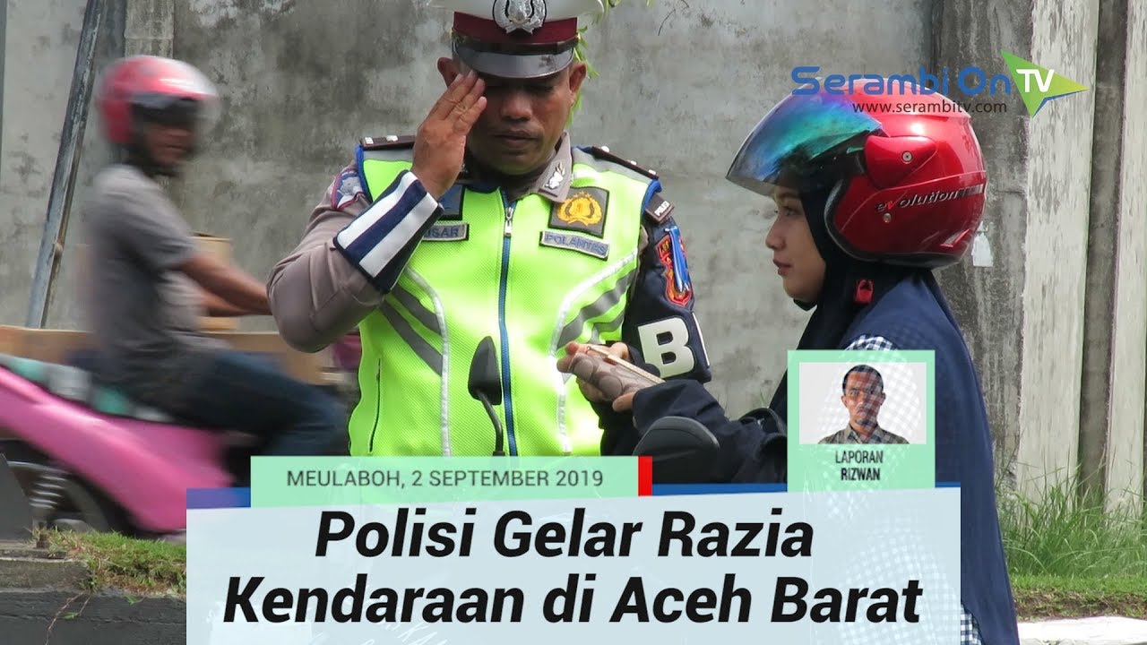 Polisi Gelar Razia Kendaraan di Aceh Barat