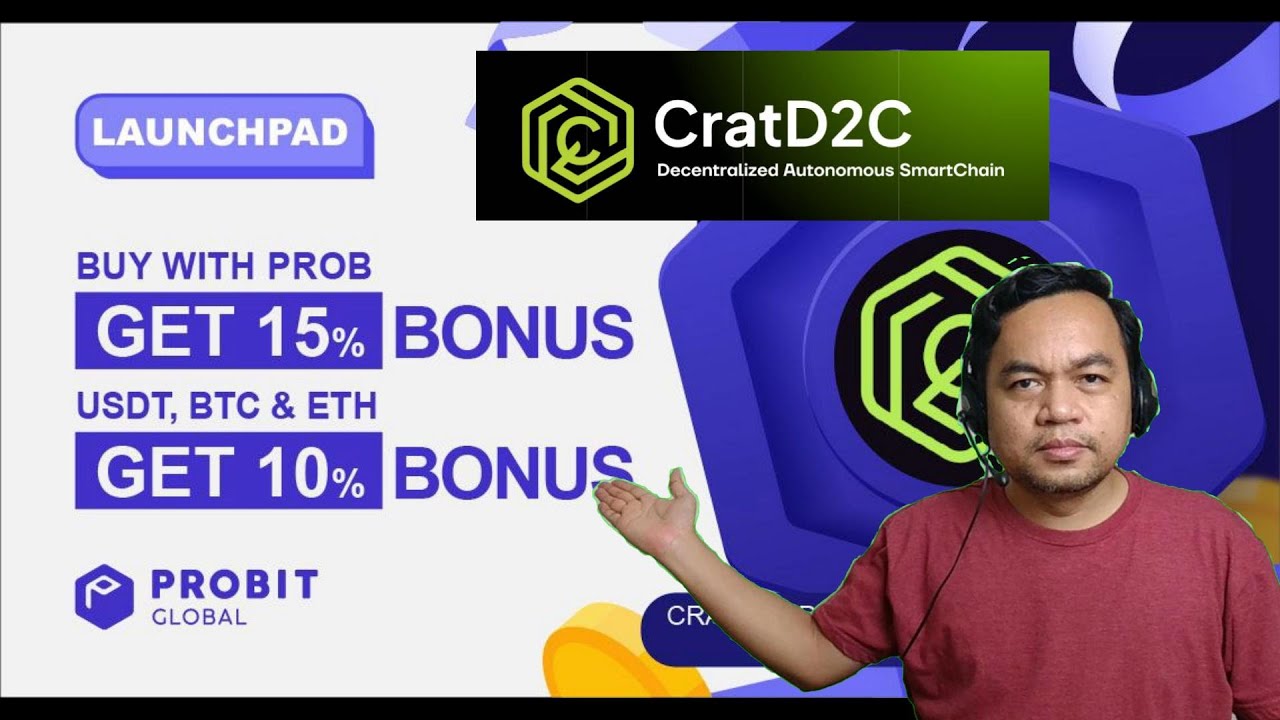 CratD2C Launching CRAT token future use in Crypto Debit Cards - Probit Global Bonus up to +15%