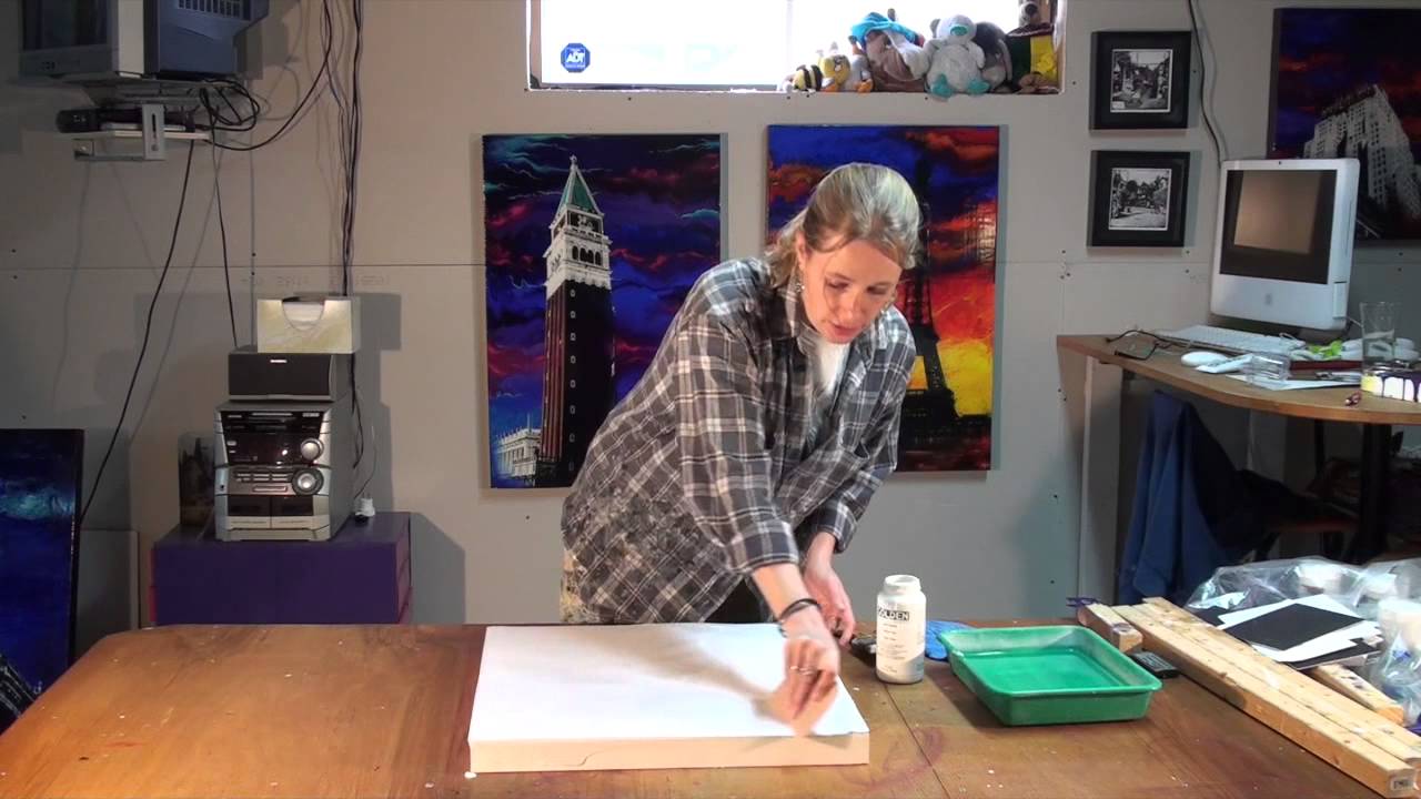Creative Ramblings #5: How to do a direct transfer with Golden matte medium