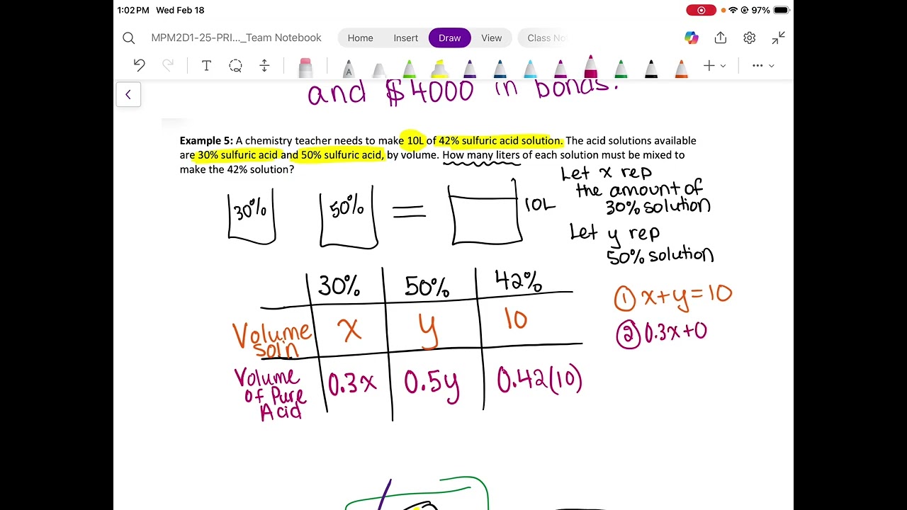 Linear systems word problems part 3