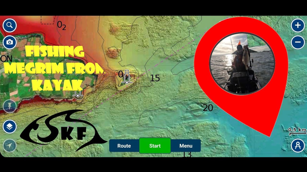 Sea Kayak Fishing - Megrim Sole - Thornback Ray - Planning trip using Navionics