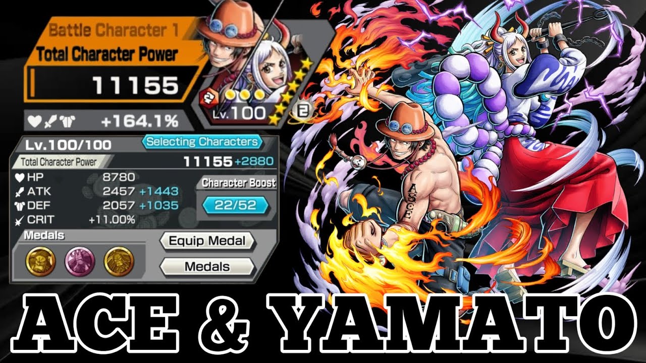 ACE & YAMATO GAMEPLAY | ONE PIECE BOUNTY RUSH | OPBR