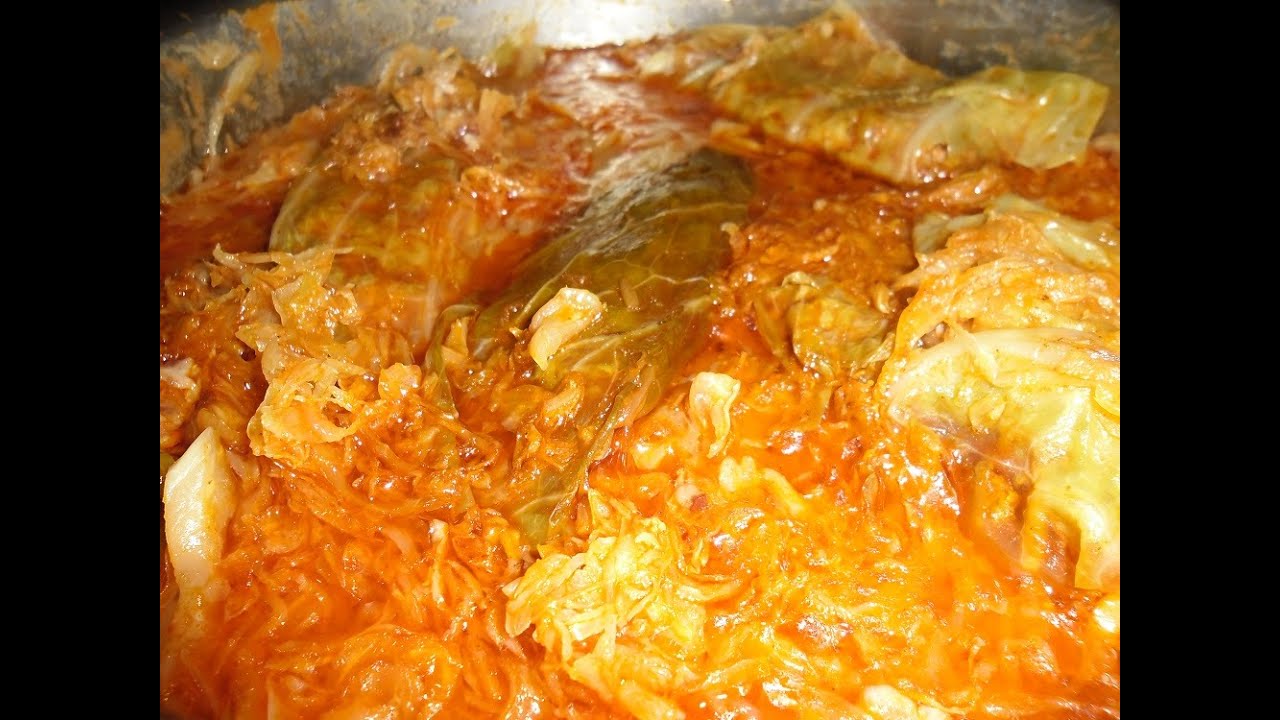 Grandma Matilda Cooking Traditional Hungarian Töltött Káposzta Stuffed  Sauerkraut Part 2