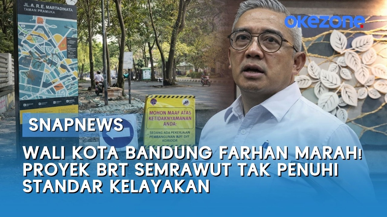 Wali Kota Bandung Farhan Marah! Proyek BRT Semrawut Tak Penuhi Standar Kelayakan