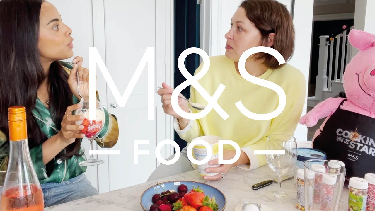 Rochelle Humes tries our NEW luxury collection ice cream | M&S FOOD