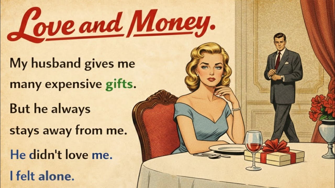 Learn English Through Stories 📖| Love and Money – An Emotional Life Lesson | English Audio Story