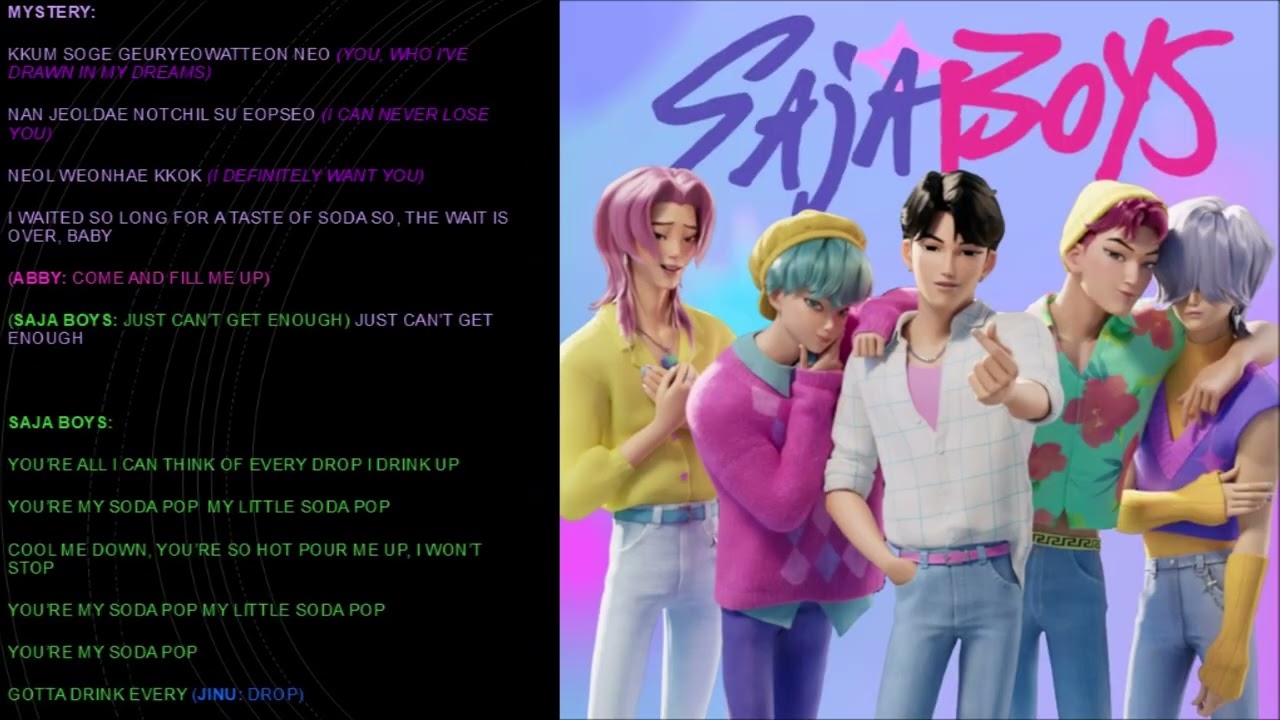 Soda Pop KPop Demon Hunters Lyrics